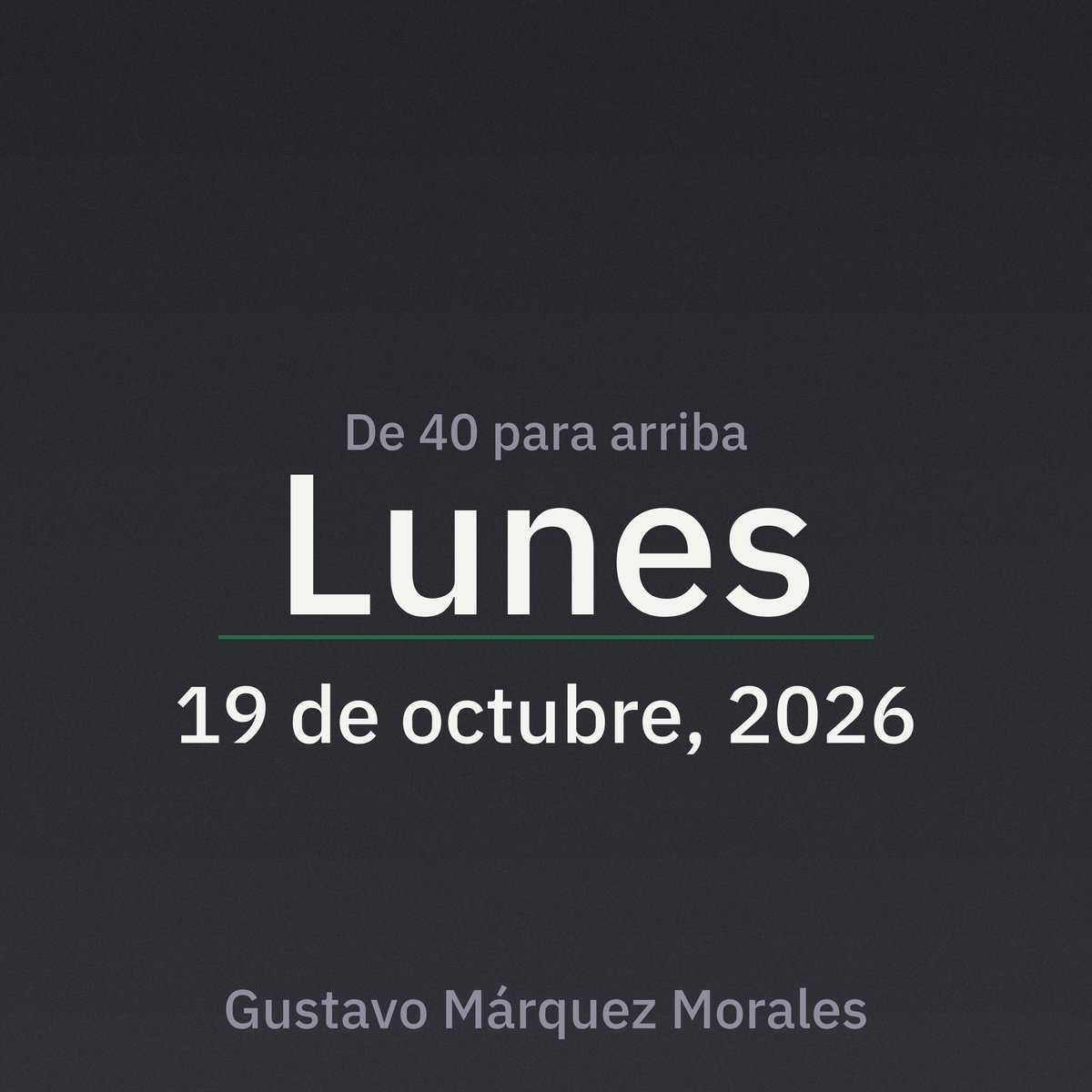 Portada de De 40 para arriba