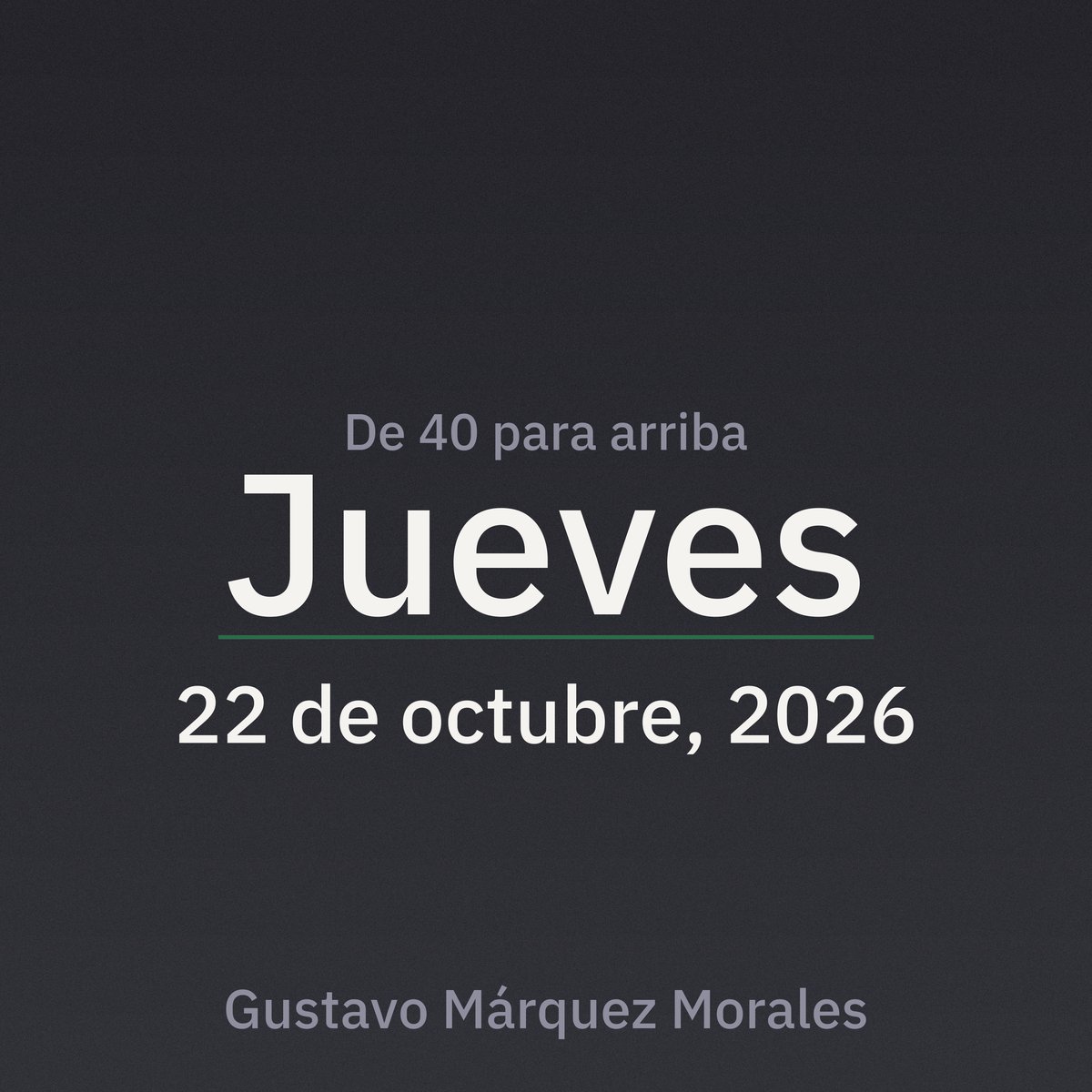 Portada de De 40 para arriba