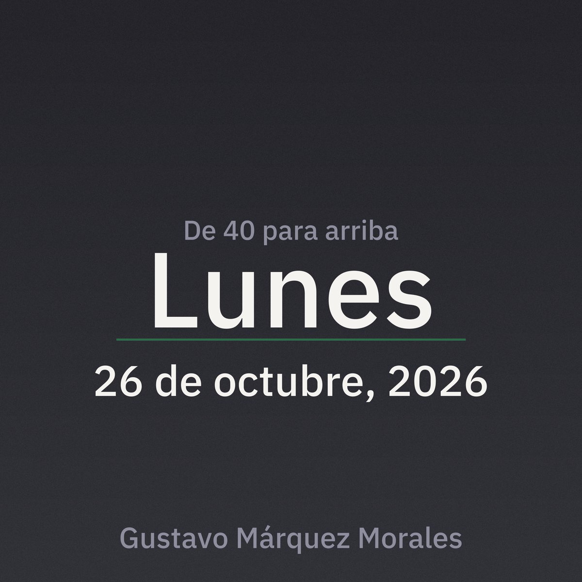 Portada de De 40 para arriba